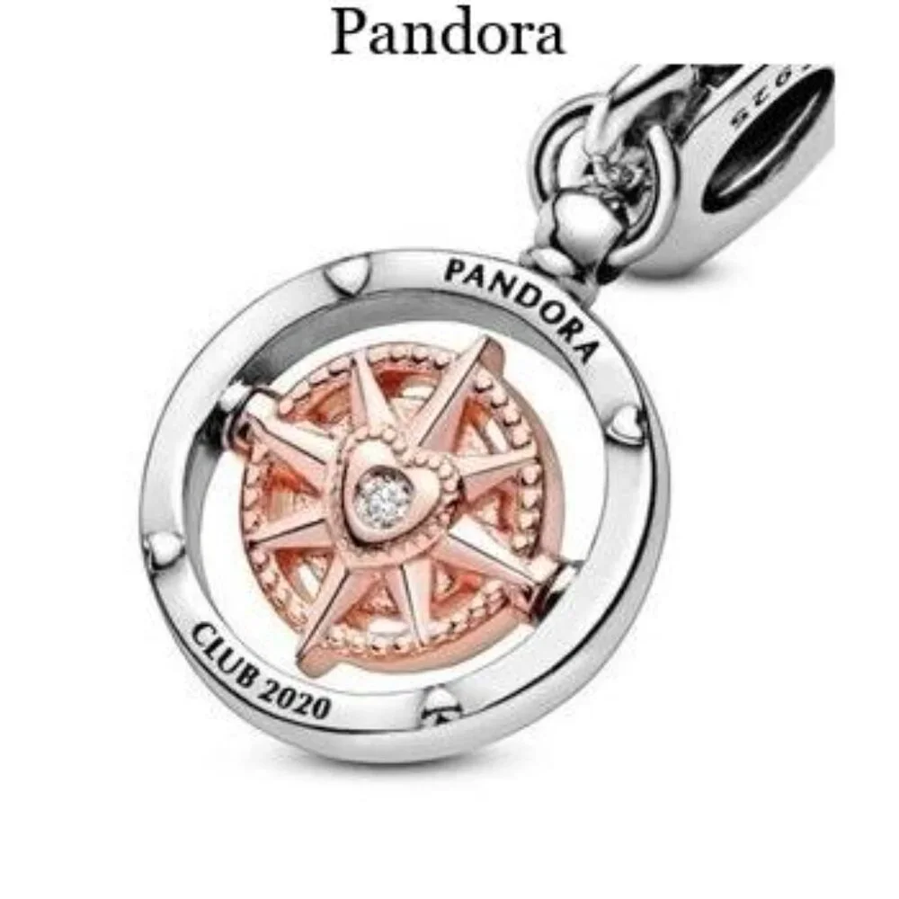 Pandora New Authentic Pandora Club 2020 Compass Dangle Charm
